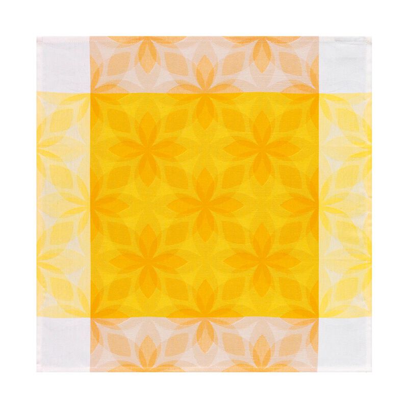 Tovagliolo Rétro pop Jaune 52x52 100% cotone, , hi-res image number 0