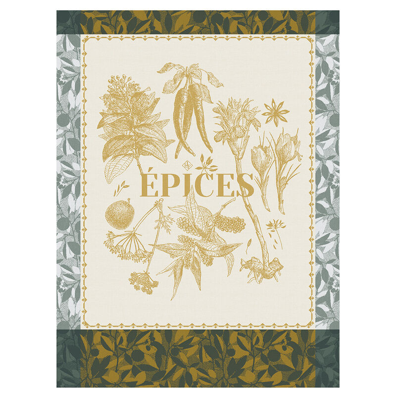 Strofinaccio Épices & Aromates Curry 60x80 100% cotone, , hi-res image number 0