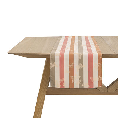 Striscia da tavola Bal des papillons Cotone