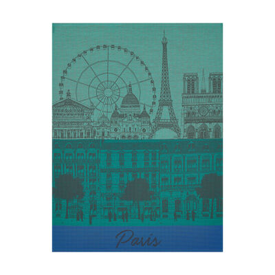 Strofinaccio Paris panorama Cotone