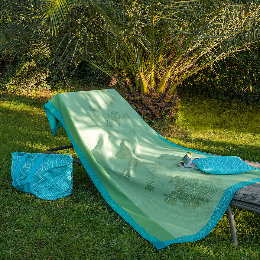 Telo da spiaggia Mono&iuml; Lagon 100x200 100% cotone, , hi-res image number 0