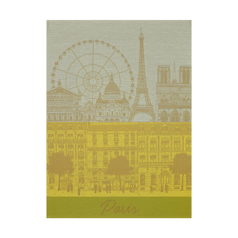 Strofinaccio Paris panorama Soleil 60x80 100% cotone, , hi-res image number 1