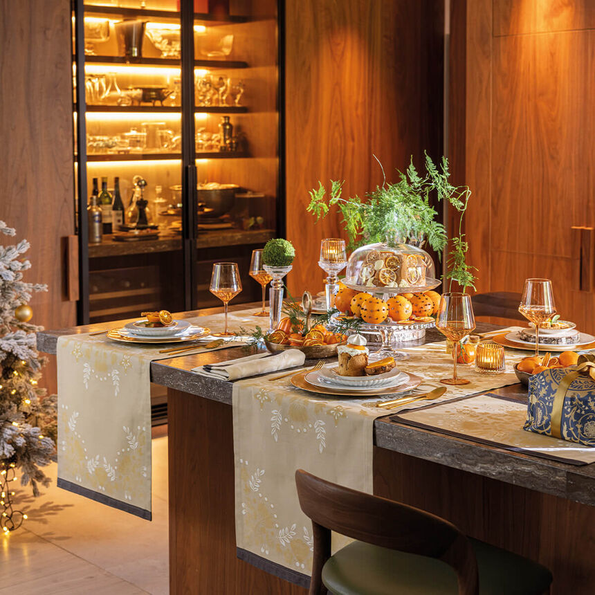 Striscia da tavola F&eacute;erie Pain d'&eacute;pices 50x150 100% cotone, , hi-res image number 0