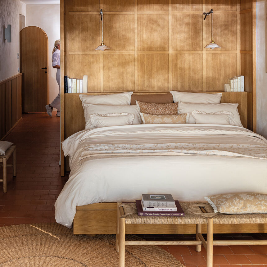 Copripiumini Eclat Amande 135X200 100% cotone, , hi-res image number 0