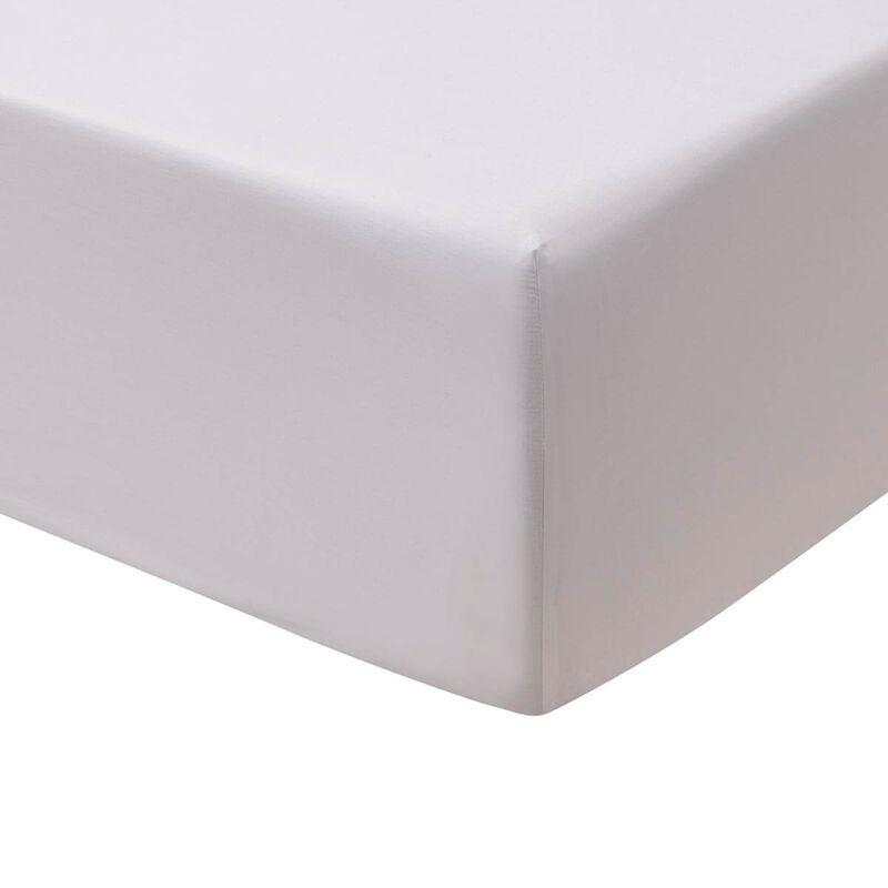 Lenzuola a pieghe Feuilles en scène Blanc 100X200X35 100% cotone, , hi-res image number 0
