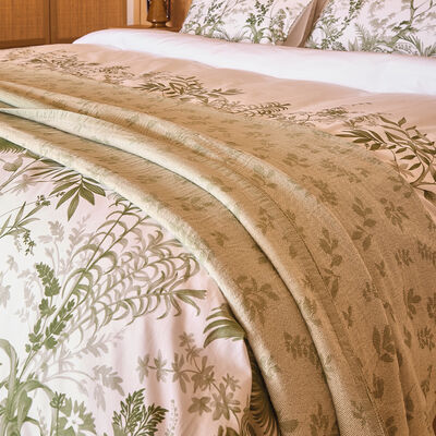 Plaid Feuillage Cotone