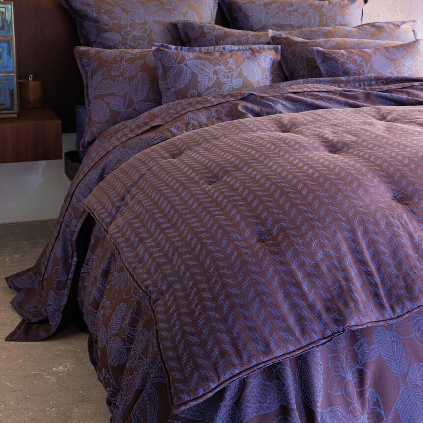 Federa decorativa Sulawesi Terre Indigo 30X41 100% cotone, , hi-res image number 1