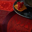 Tovaglia Ottomane Burgundy 175x175 100% lino, , hi-res image number 1