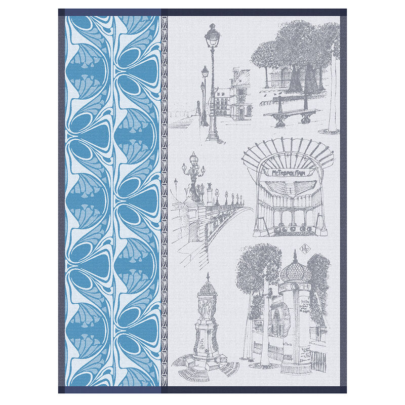 Strofinaccio Carnet de Paris Seine 60x80 100% cotone, , hi-res image number 0