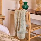 Plaid Feuillage Laurier 180x180 100% cotone, , hi-res image number 0