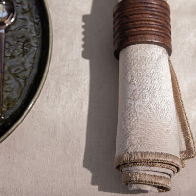 Tovagliolo Vegetal mood avec surjet bourdon Cotone