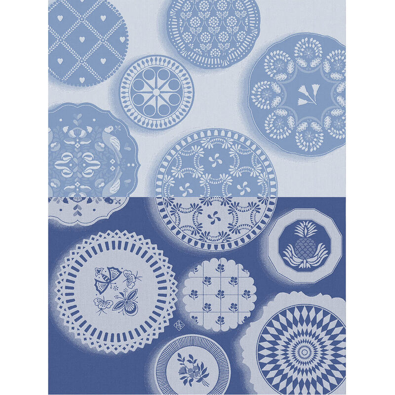 Strofinaccio Faïence Bleuet 60x80 100% cotone, , hi-res image number 0