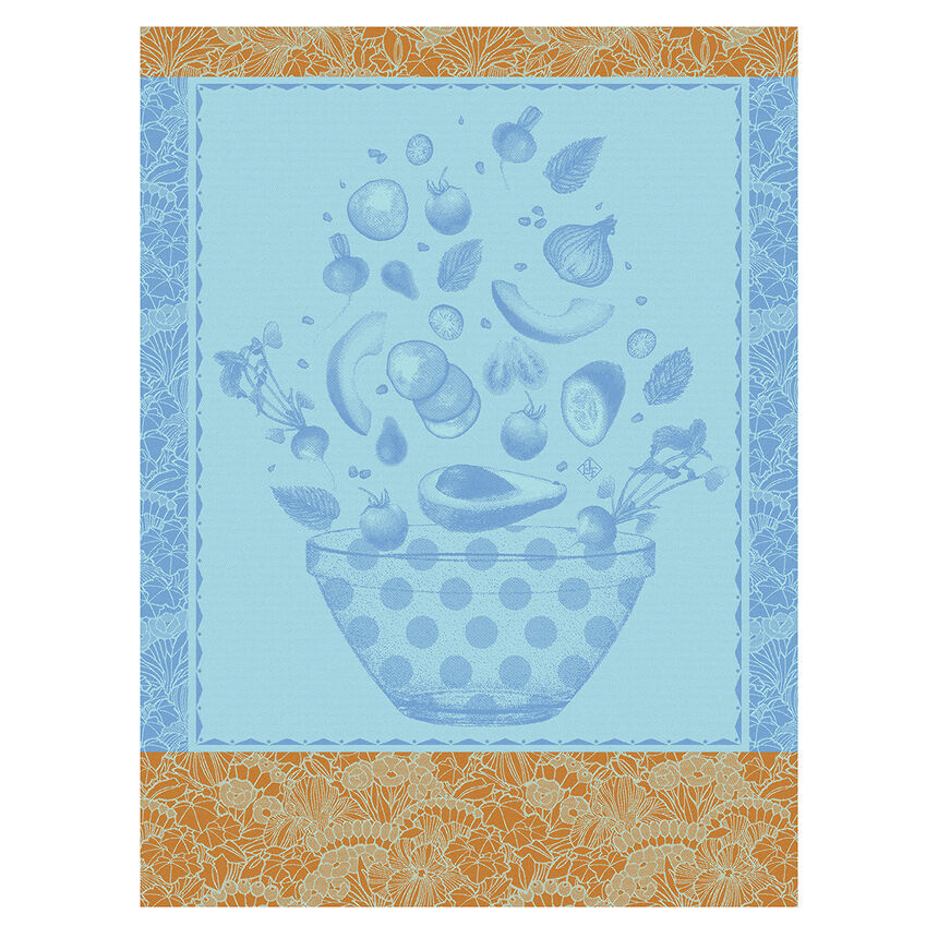 Strofinaccio Salade d'&eacute;t&eacute; Bleuet 60x80 100% cotone, , hi-res image number 0