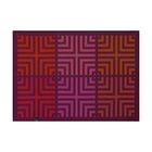 Set americano Kaléidoscope Illusion prune 50x36 100% cotone, , hi-res image number 1