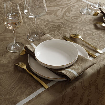 Tovagliolo Armoiries Grege 58x58 100% lino