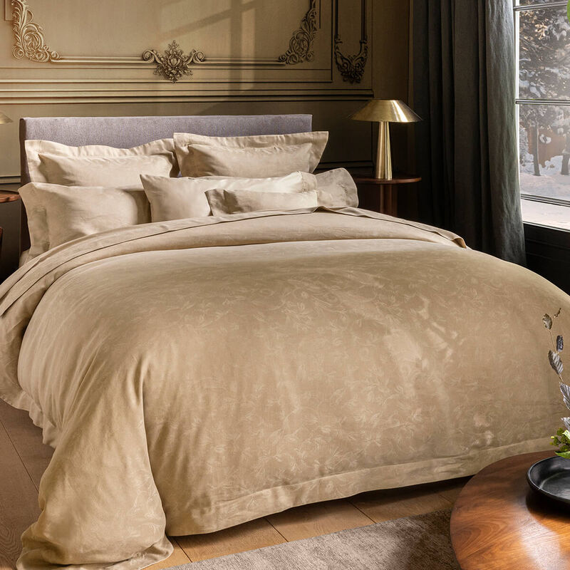 Copripiumini Arabesque Sépia 140X200 50% cotone - 50% lino, , hi-res image number 2