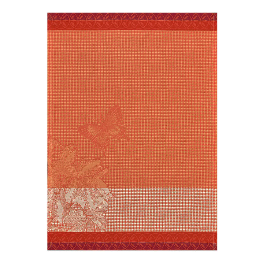 Asciugamano Jardin des papillons Cam&eacute;lia 54x38 100% cotone, , hi-res image number 0