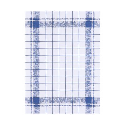 Strofinaccio Fraises Bleu de France 60x80 100% cotone,  Strofinaccio Fraises Bleu de France 60x80 100% cotone