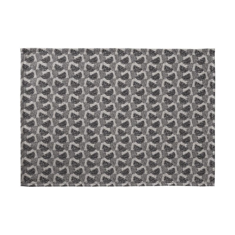 Tovaglietta antimacchia Empreintes Pois Charbon 50x36 100% cotone, , hi-res image number 0