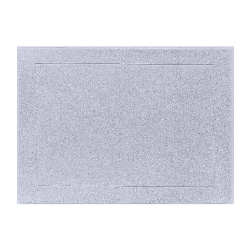 Tappeto bagno Caresse Voile gris&eacute; 60x80 100% cotone, , hi-res image number 0