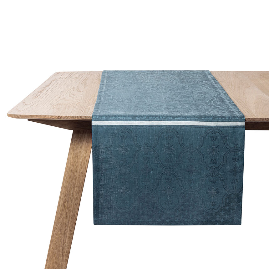 Striscia da tavola Armoiries C&eacute;rul&eacute;en 50x150 100% lino, , hi-res image number 1