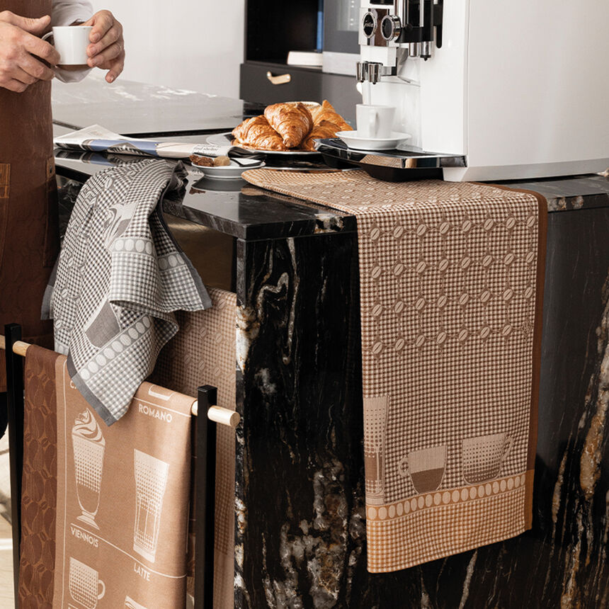 Asciugamano Barista Latte 60x80 100% cotone, , hi-res image number 1