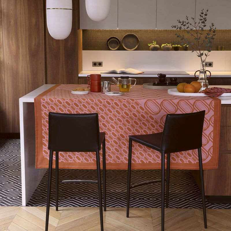 Tovaglia Twist Pink 150x150 100% cotone, , hi-res image number 0