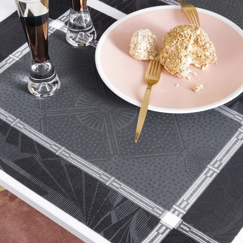 Set americano Palace Caviar 54x38 50% cotone - 50% lino, , hi-res image number 0