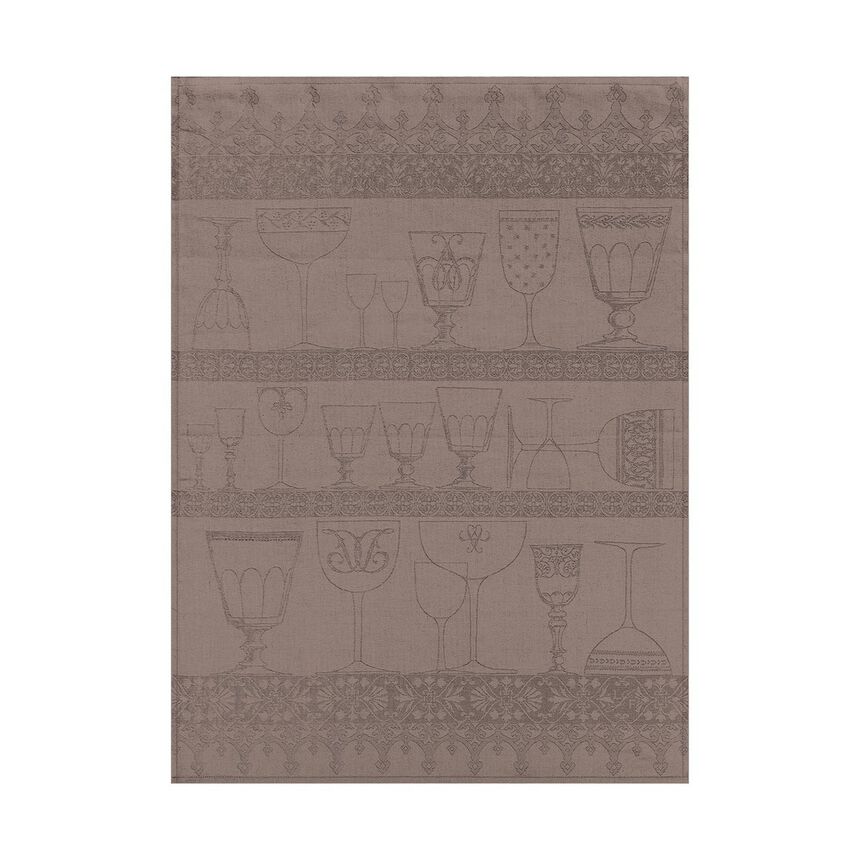 Asciugabicchieri Cristal Poivre gris 60x80 100% lino, , hi-res image number 1