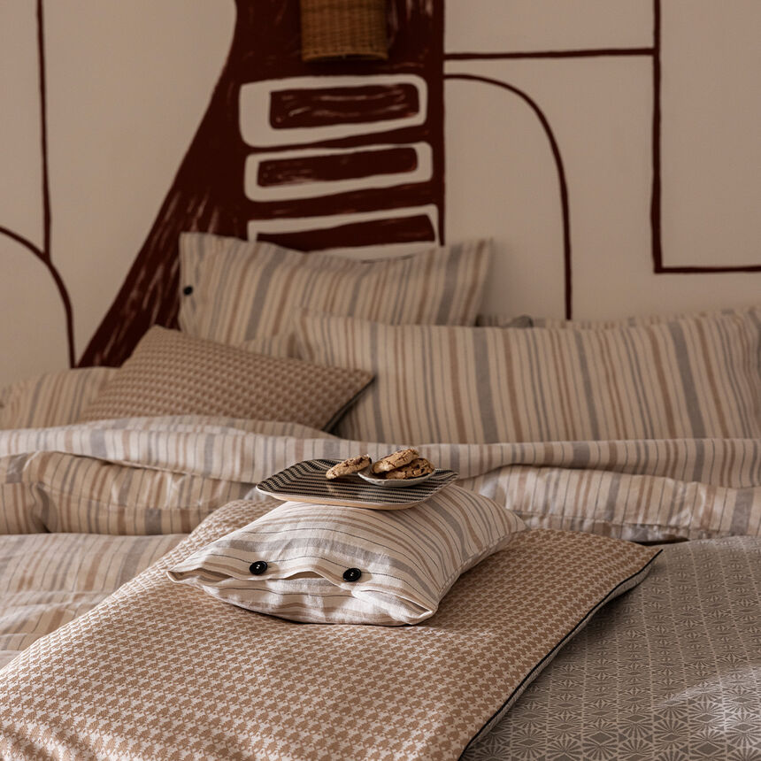 Federa decorativa Dune Cotone, Lino, , hi-res image number 2