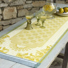 Striscia da tavola Jardin d'orient Cedrat 50x150 100% lino, , hi-res image number 0