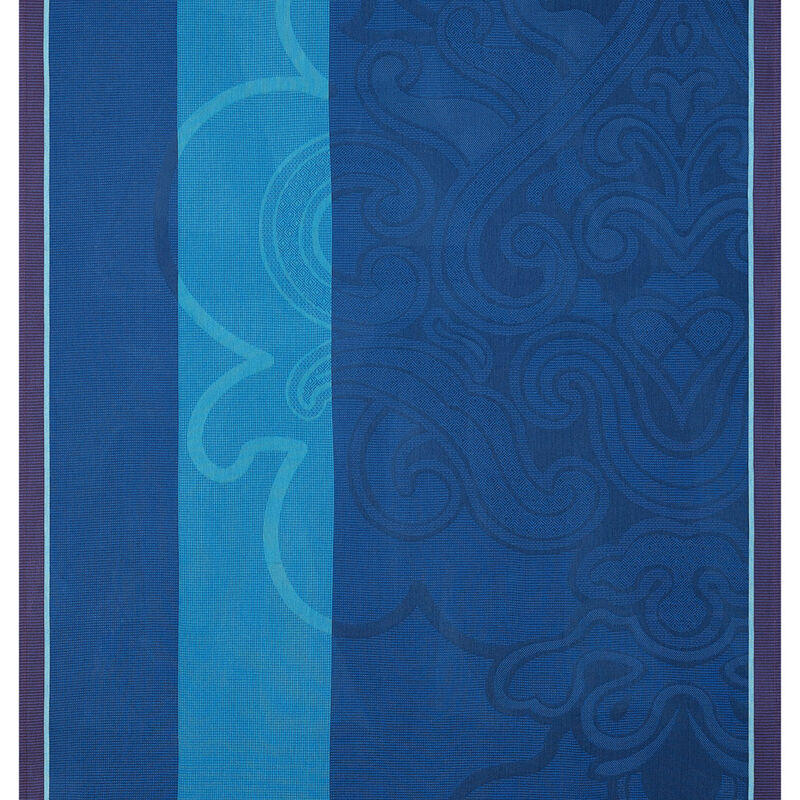 Telo da spiaggia Jaipur Lapis lazuli 100x200 100% cotone, , hi-res image number 1