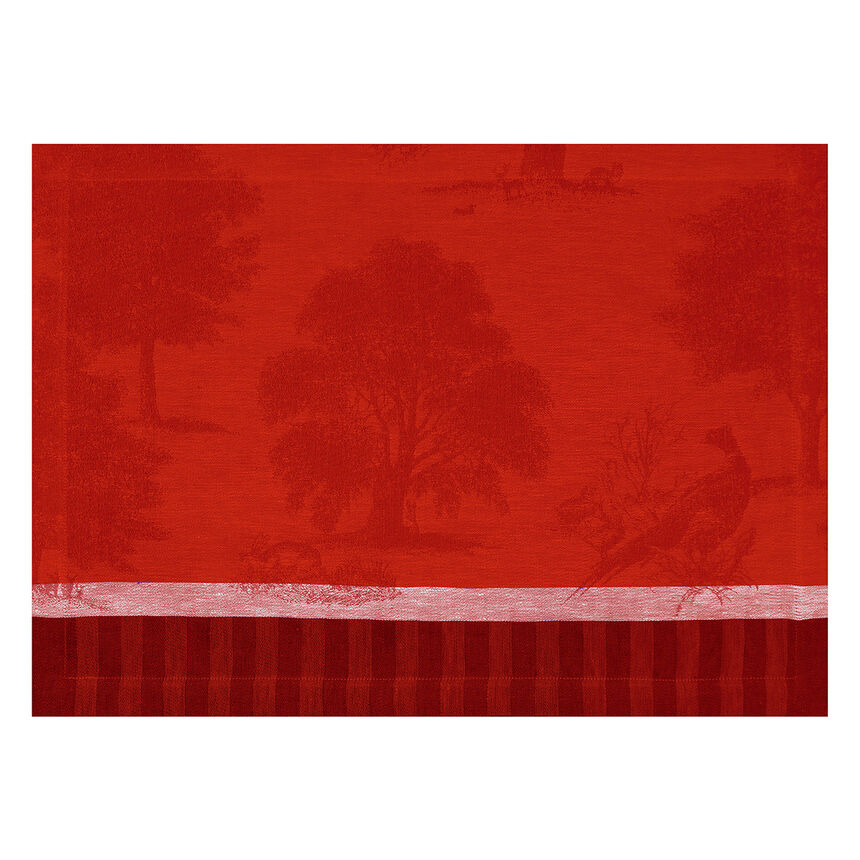 Set americano Souveraine  Carmin 50x36 100% lino, , hi-res image number 0