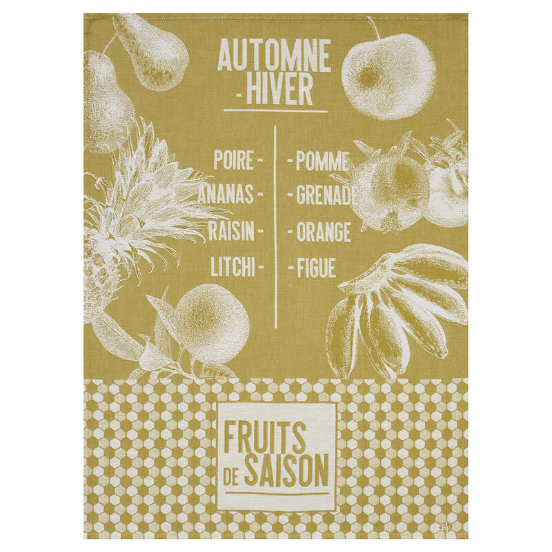 Strofinaccio De saison Fruits Moutarde 60x80 100% cotone, , hi-res image number 1