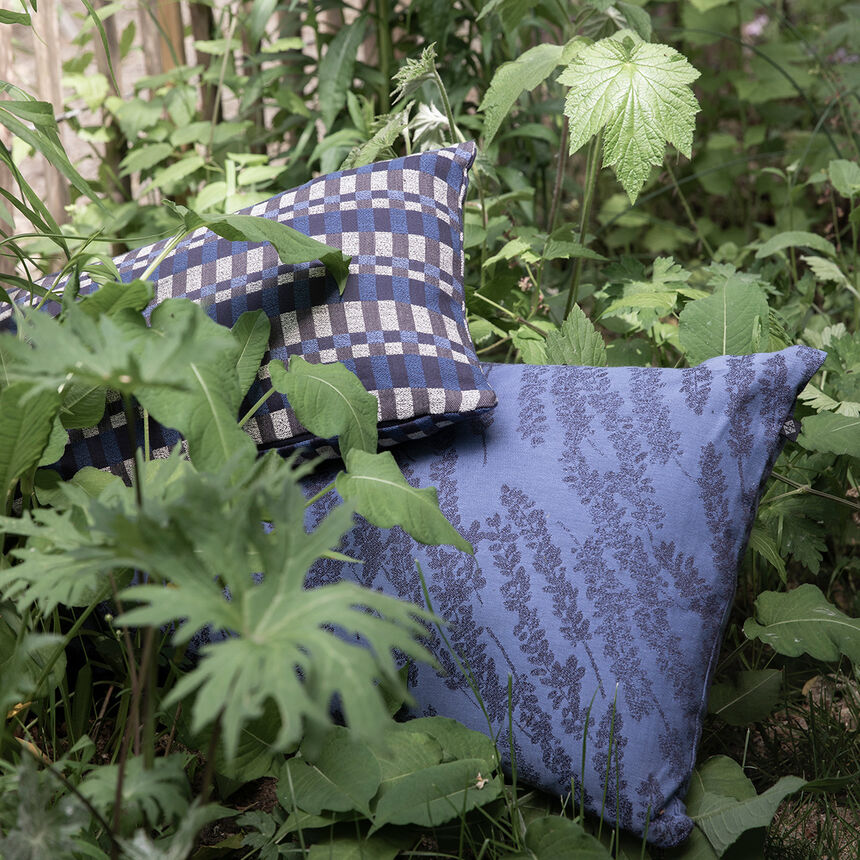 Fodera cuscino Origin Rythme Denim 30x50 100% cotone, , hi-res image number 0