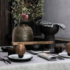 Tovaglia Empreintes Charbon 150x150 100% cotone, , hi-res image number 0