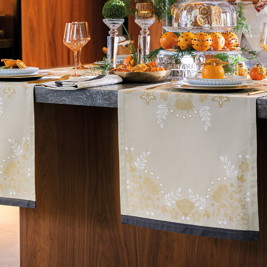 Striscia da tavola F&eacute;erie Pain d'&eacute;pices 50x150 100% cotone, , hi-res image number 3