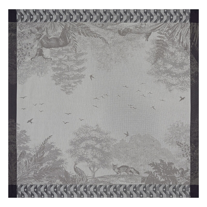 Tovaglia Forêt enchantée Argent 175x175 100% cotone, , hi-res image number 3