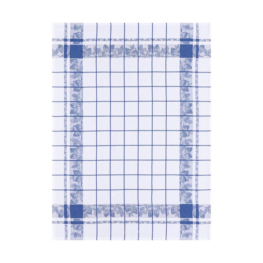 Strofinaccio Fraises Bleu de France 60x80 100% cotone, , hi-res image number 0