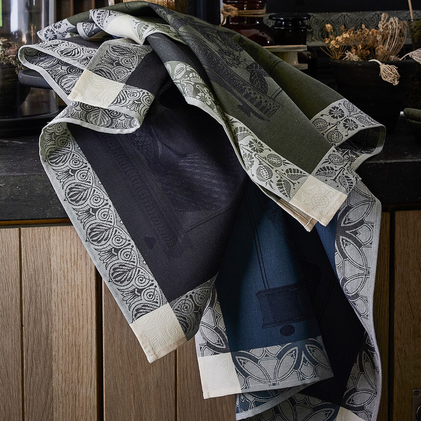 Strofinaccio Curiosit&eacute;s Animales Nuit 60x80 100% cotone, , hi-res image number 1