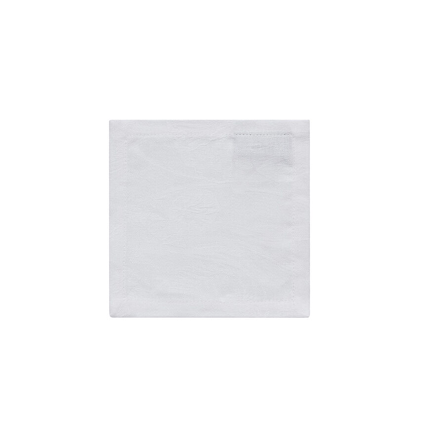 Tovagliolo da cocktail Tivoli Blanc 17x17 100% lino, , hi-res image number 0