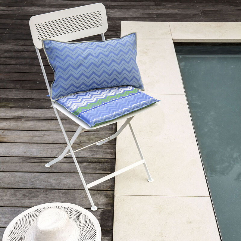 Cuscino per sedie Color Rock Denim 40x40 acrilico, , hi-res image number 0