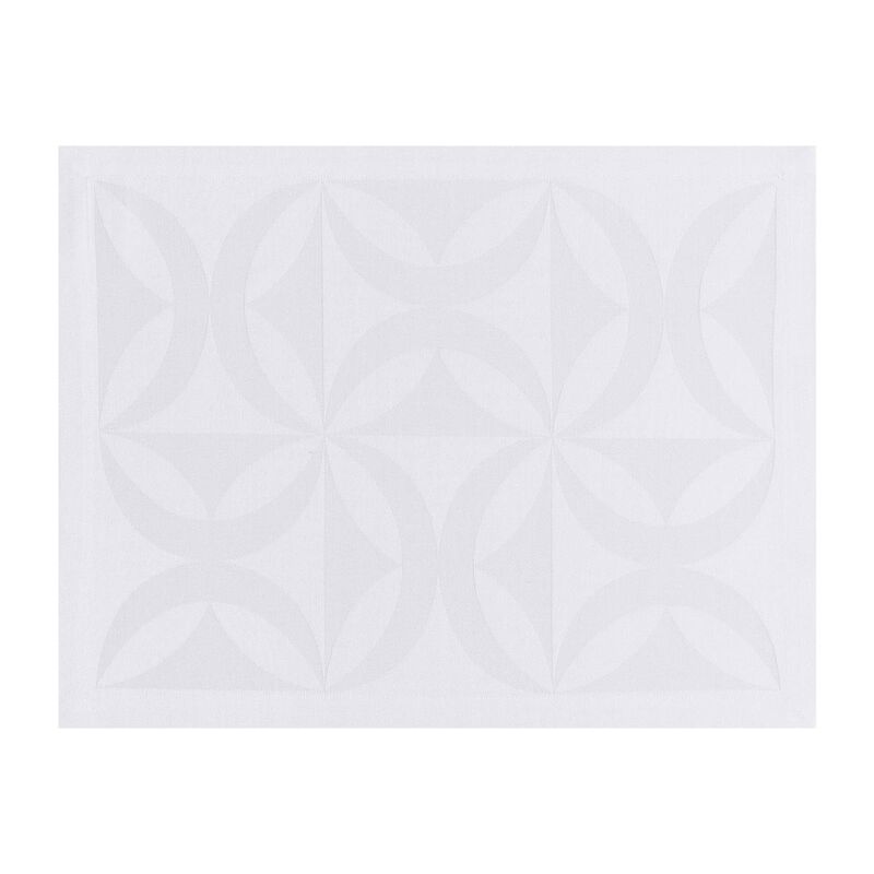 Set americano Ellipse Blanc 47x36 100% cotone, , hi-res image number 0
