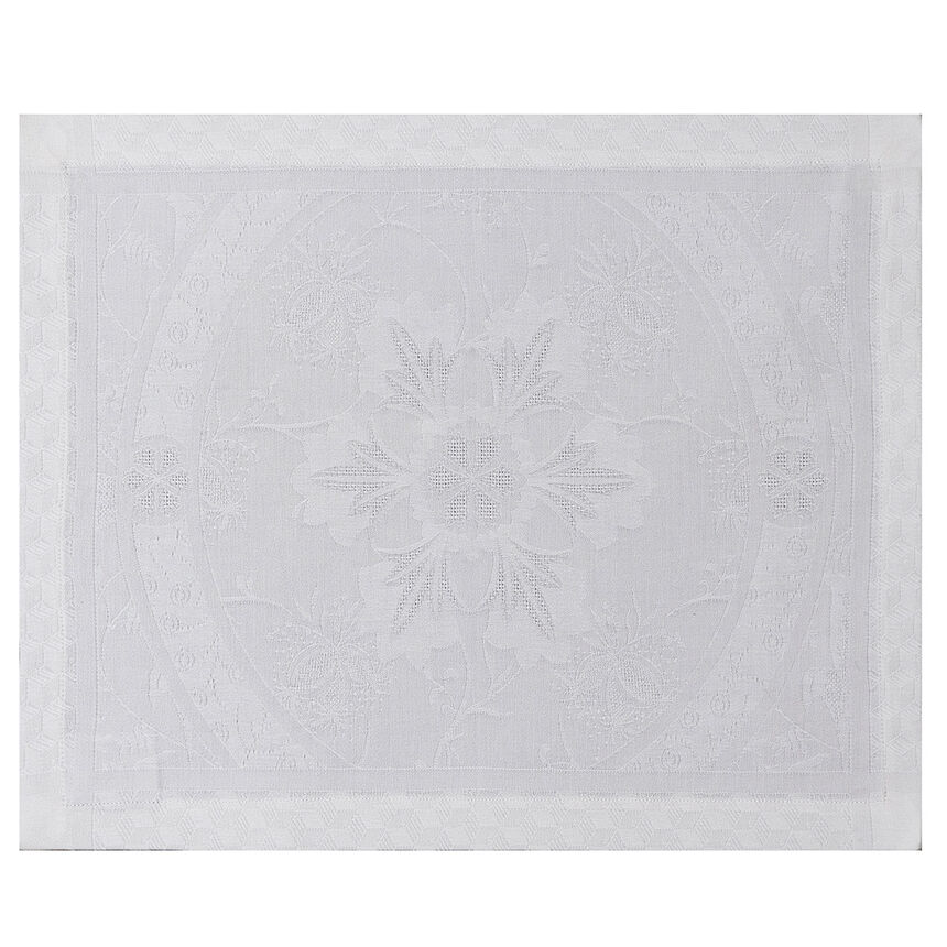 Set americano Duchesse Blanc 50x36 100% cotone, , hi-res image number 1