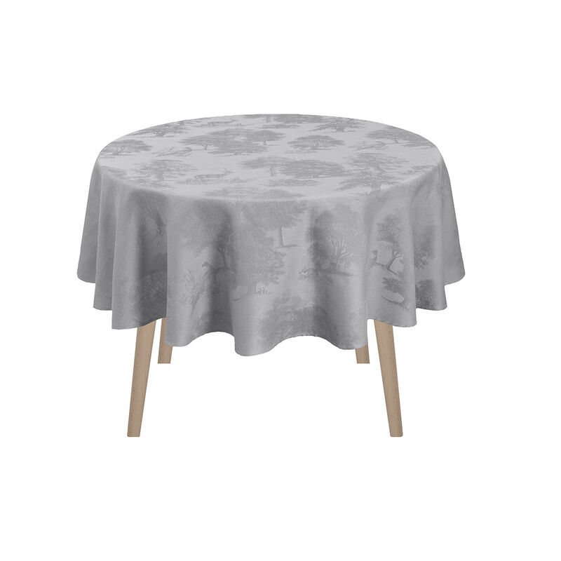 Tovaglia Souveraine Argent 175x175 100% lino, , hi-res image number 2