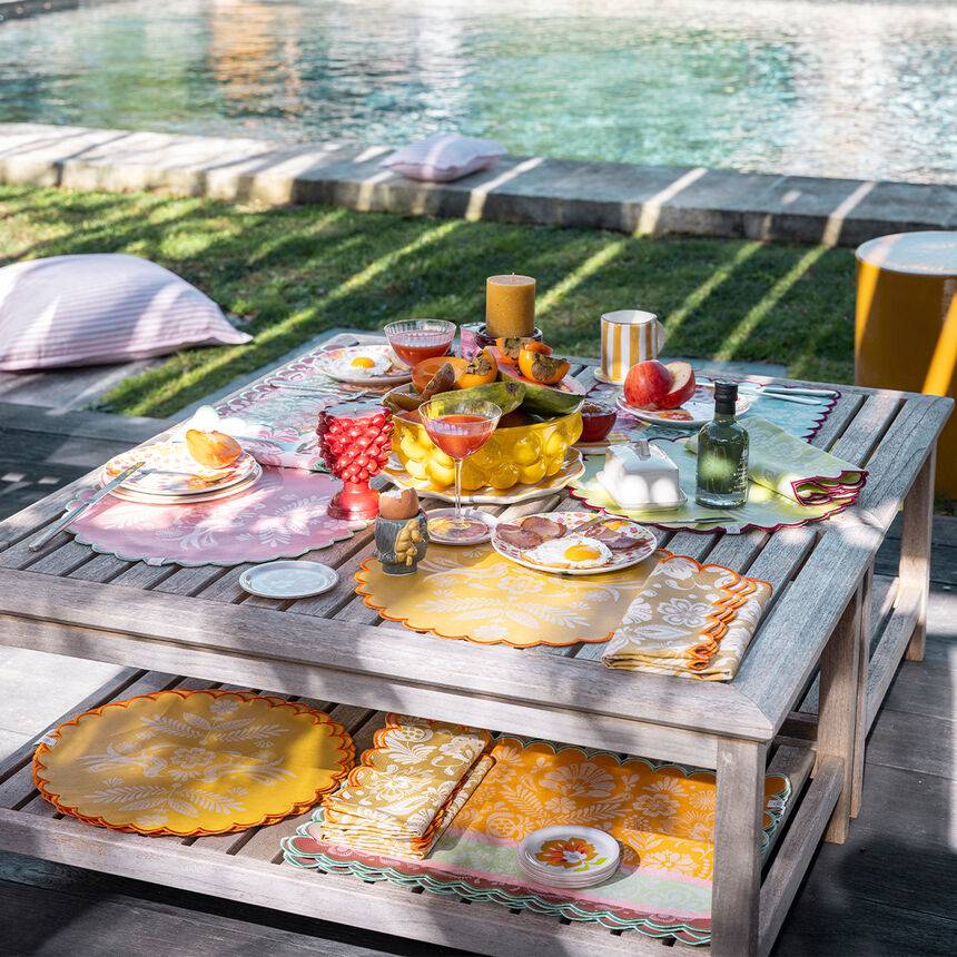 Tovaglietta spalmato Alegria Lagoon &Oslash;38 100% cotone, , hi-res image number 1