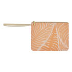 Sacchetto Palme Orange 20x15 100% cotone, rivestimento acrilico. Rivestimento : Pelle di vacchetta, , hi-res image number 1