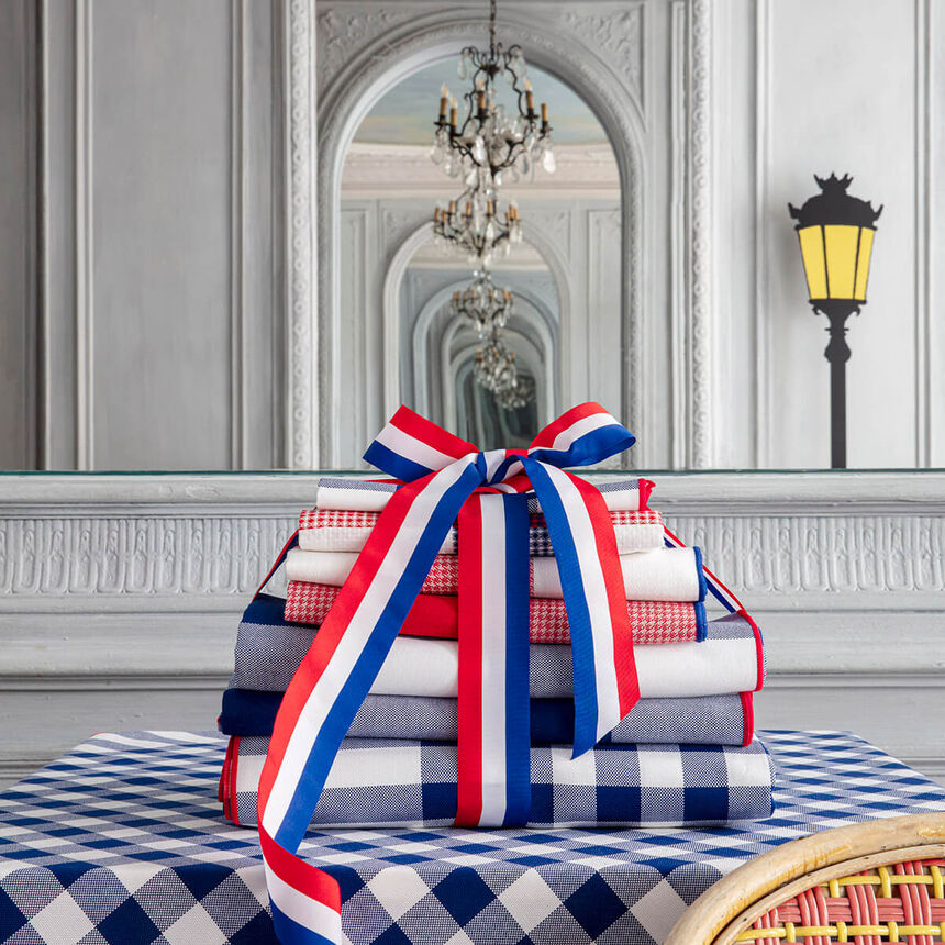 Asciugamano Elys&eacute;e Tricolore 54x38 100% cotone, , hi-res image number 2