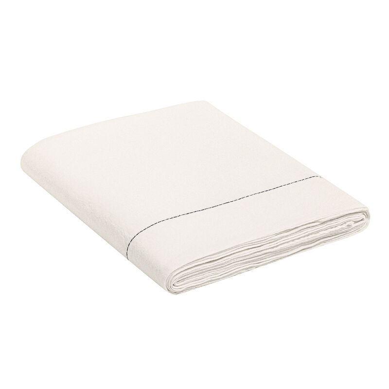 Lenzuolo Nuances Blanc 190X290 50% cotone - 50% lino, , hi-res
