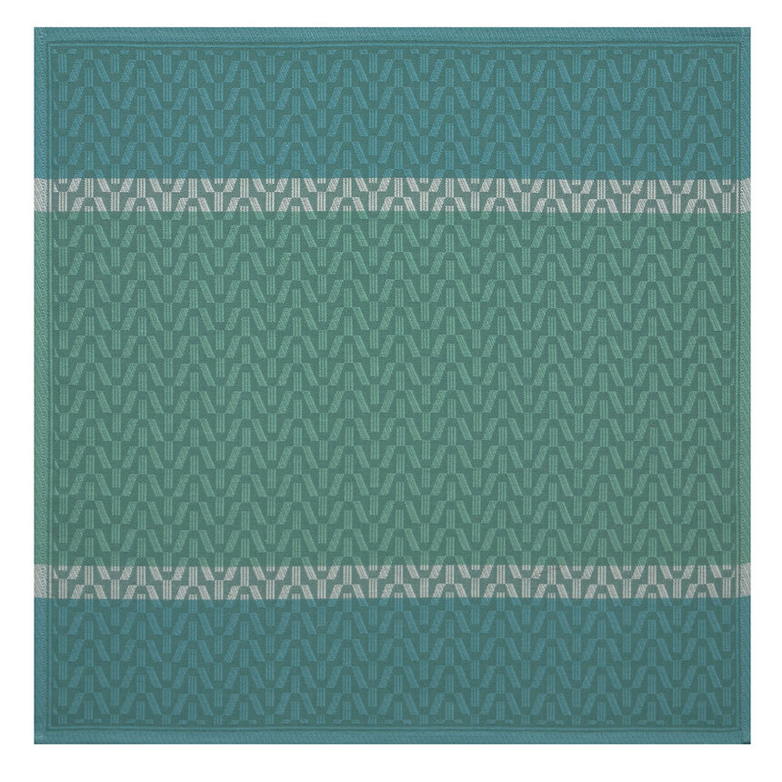 Tovagliolo Veine Graphique &Eacute;meraude 58x58 100% cotone, , hi-res image number 1